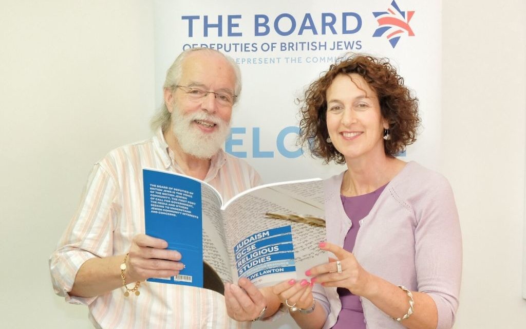 Clive Lawton with Board of Deputies Chief Executive Gillian Merron