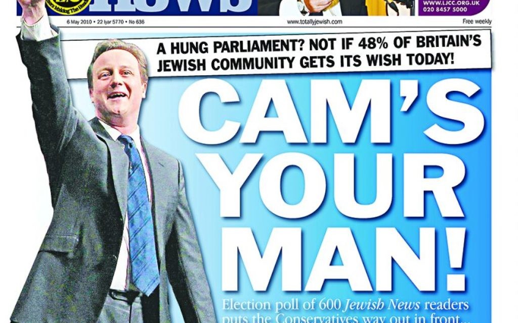 Cameron featured on 6 May 2010 after the General Election