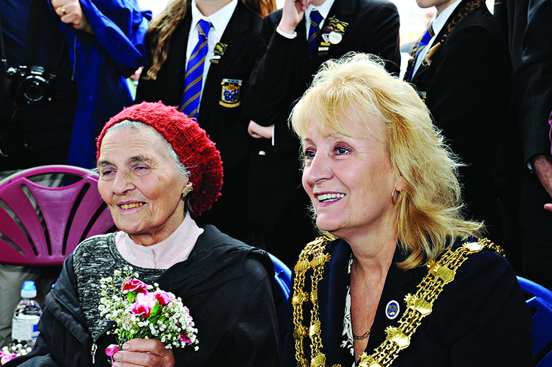 Mayor of Harwich with a Kinder