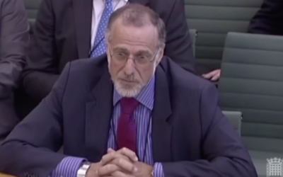 Sir Mick Davis appearing at a House of Commons select committee