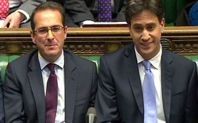 Ed Miliband with Owen Smith on the opposition front bench. (Photo credit: PA Wire)