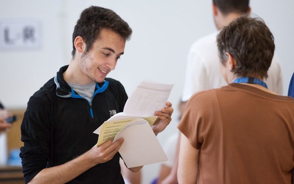 Daniel Marx  celebrating his results  (Credit: Blake Ezra Photography)