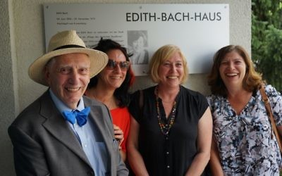 At Edith Bach house in Berlin