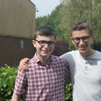 Hasmonean: Brothers Natan and Raffi Maurer Celebrating GCSE and A Level Success
