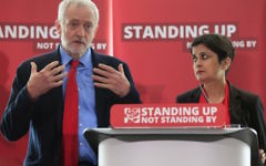 Labour leader Jeremy Corbyn alongside Shami Chakrabarti at the enquiry into anti-Semitism in the party Labour leader Jeremy Corbyn alongside Shami Chakrabarti at the enquiry into anti-Semitism in the party