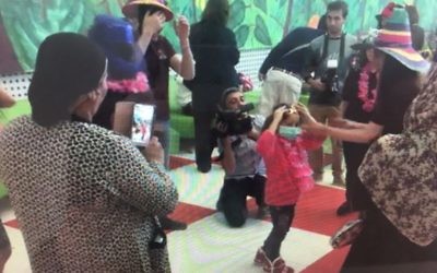 Medics at the Israeli hospital threw a party for the six-year-old Syrian girl after her successful seven-month stay.