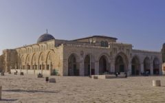 Al-Aqsa Mosque on the Temple Mount, in the Old City of Jerusalem. Al-Aqsa Mosque on the Temple Mount, in the Old City of Jerusalem.