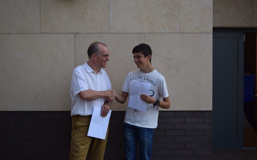 JCoss: Patrick Moriarty with Aviv Silver who got 12A* JCoss: Patrick Moriarty with Aviv Silver who got 12A*