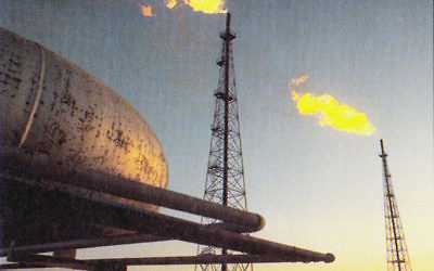 Abadan oil refinery in Iran
