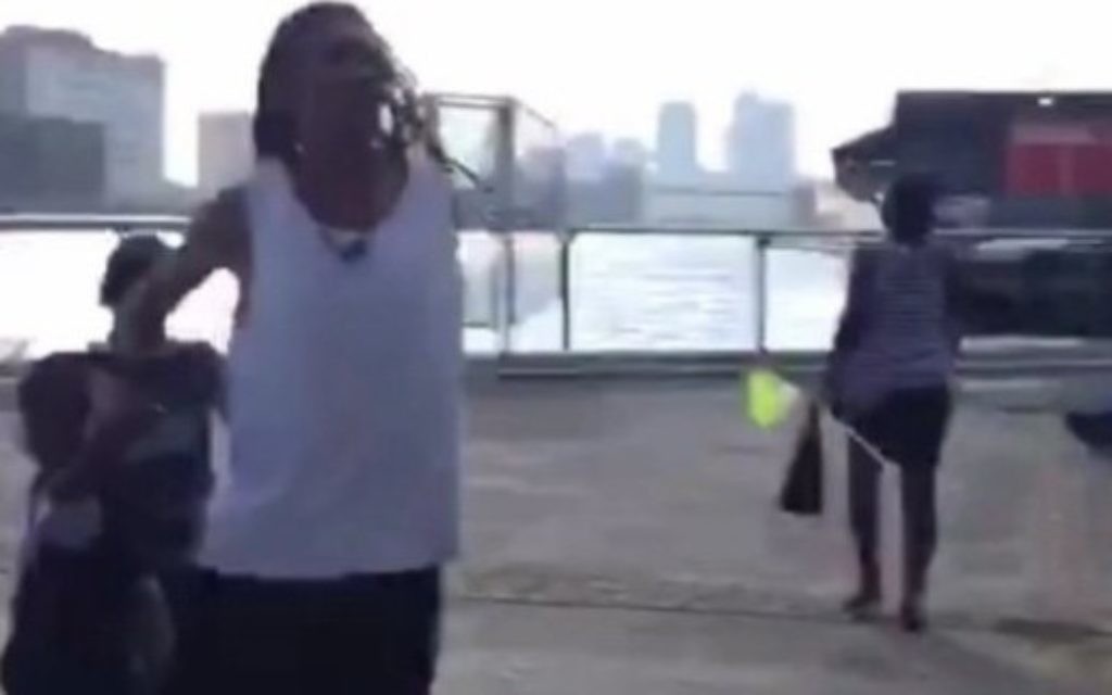 A screenshot from the short video showing the abuse of the couple
