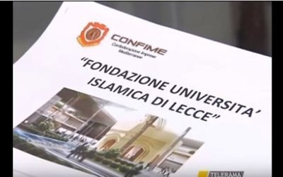 A document showing the Islamic University in Lecce, Italy on February 28, 2016. (screen capture: YouTube, via Times of Israel)