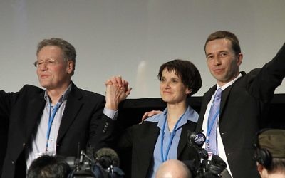 Members of the AfD during their first convention in 2013 in Berlin
