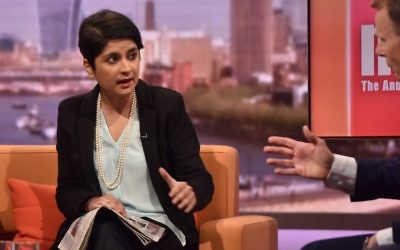 Shami Chakrabarti defends her peerage on BBC1.