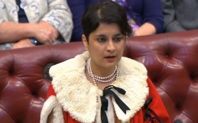 Shami Chakrabarti takes her seat in the House of Lords (Photo credit: PA Wire)