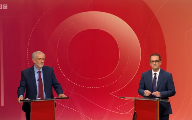 Jeremy Corbyn and Owen Smith face off on BBC Question Time