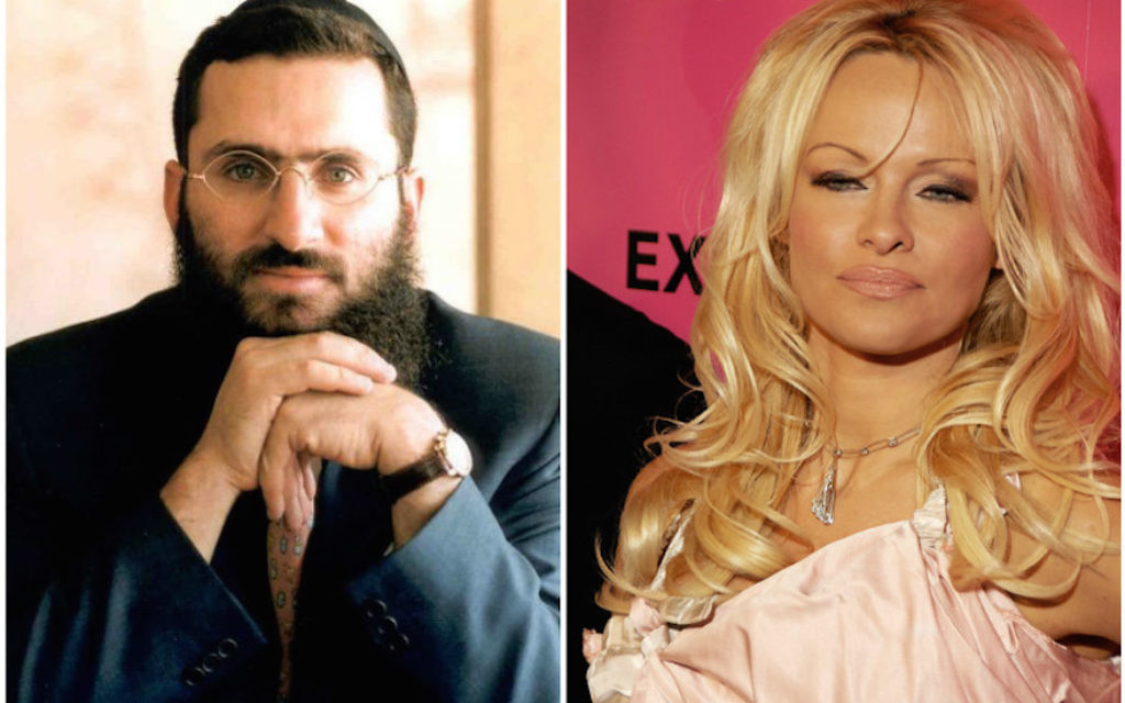Rabbi Shmuley and Pamela Anderson