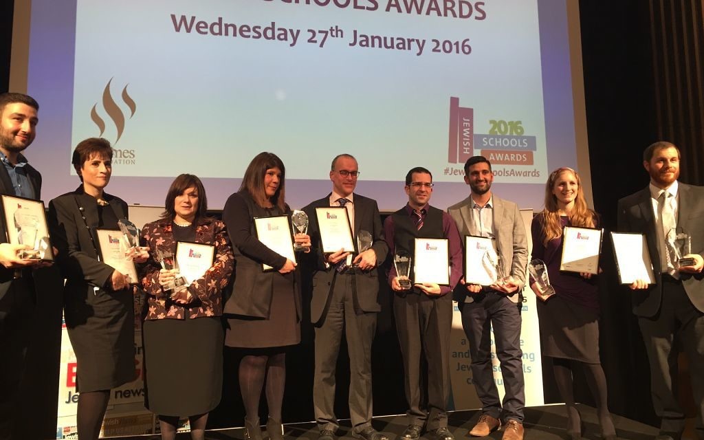 Last years winners of the Jewish News-PaJes Schools Awards!