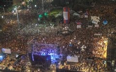 More than 100,000 were claimed to have been in attendance at a rally in 2015