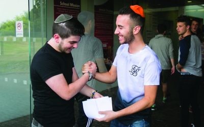 A level students celebrate their results