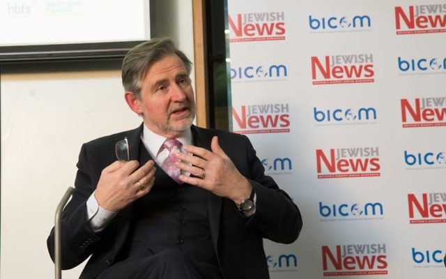 Barry Gardiner speaking at Jewish News' Israel Policy Conference in 2016 (Marc Morris Photography)