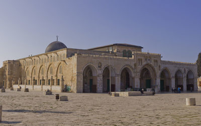 Al-Aqsa Mosque on Temple Mount, in the Old City of Jerusalem.