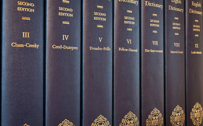A set of Oxford English dictionaries