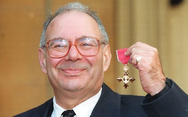 Rabbi Lionel Blue receiving his OBE at Buckingham Palace (Photo credit should read: PA Wire)