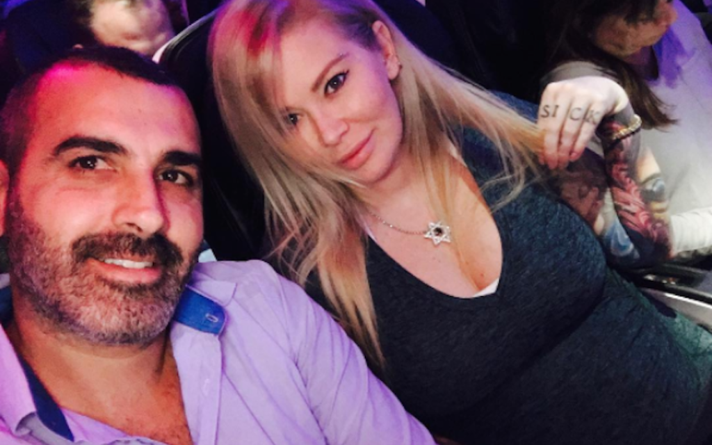 Jenna Jameson with her Israeli fiancé  Lior Bitton