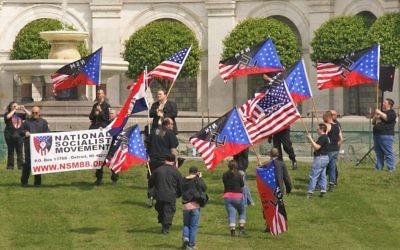 A neo-Nazi rally in the United States