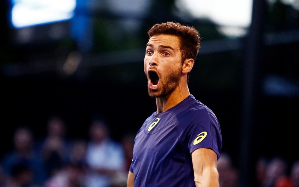 Noak Rubin celebrates his round win. Picture: Peter Haskin/AJN