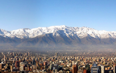 A panoramic of Santiago