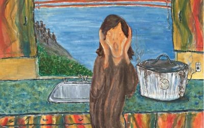 13 Guests and the Cholent Burnt is based on Munch's The Scream