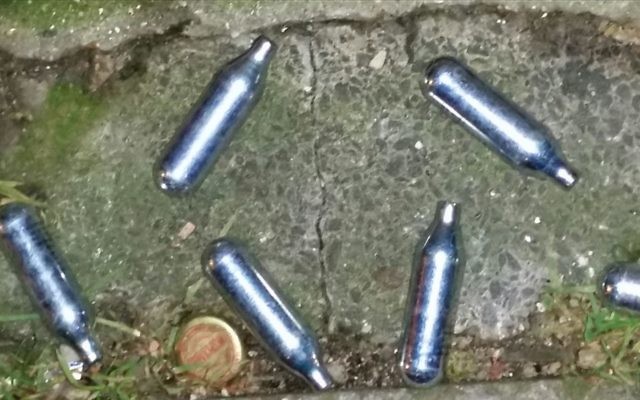 Gas canisters thrown by an an intoxicated teenager who yelled 'Heil Hitler' while pelting Jewish shoppers, has been jailed. (Photo credit should read: @Shomrim/PA Wire)