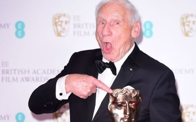 Mel Brooks with the Lifetime Achievement Award at British Academy Film Awards (Photo credit: Ian West/PA Wire)
