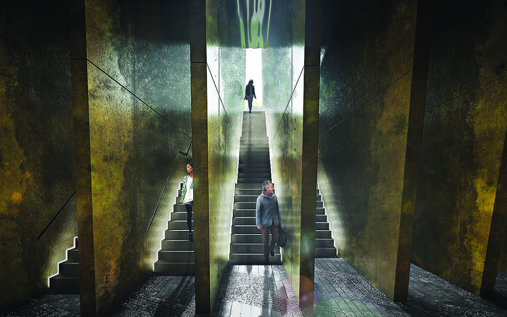 Adjaye Associates- (UK) - 'Our proposal aims to reveal these layers not through a static symbol commemorating the past, but through an organic living monument that evolved over time, capable of both affecting and being affected by its users ' Adjaye Associates- (UK) - 'Our proposal aims to reveal these layers not through a static symbol commemorating the past, but through an organic living monument that evolved over time, capable of both affecting and being affected by its users '