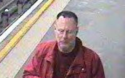 Police issue image of man wanted for questioning in connection with spate of antisemitic stickers on London Underground