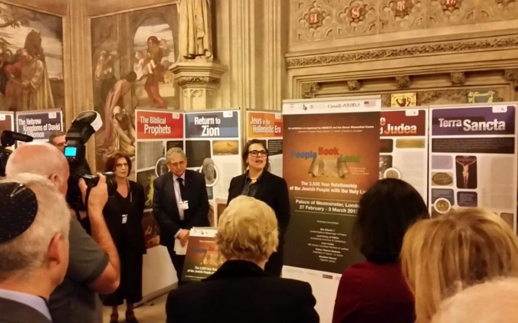 Deputy Ambassador Sharon Bar-li is welcomed for the first time in Houses of Parliament (Credit: Conservative Friends of Israel on twitter)
