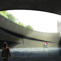Diamond Schmitt Architects (Canada) - 'The subtlety of the design of the UK Holocaust Memorial gradually reveals the power of the opposing forces that created the descent into a horror of hitherto unimaginable scale'