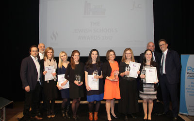 The top teachers pose with their awards! 

Photo credit: Joel Seshold