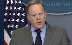 Donald Trump's press spokesman Sean Spicer Donald Trump's press spokesman Sean Spicer