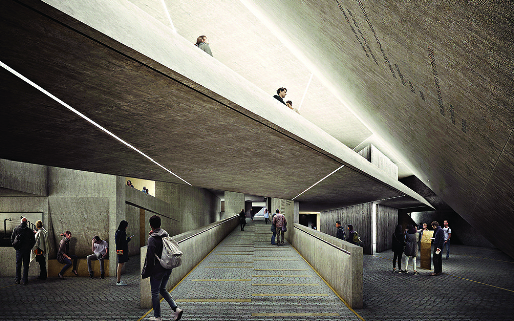 Studio Libeskind (US) 'The Memorial communities a shadow that has been cast forever on the history if civilisation. Visitors carry this shadow with them as they journey underground' Studio Libeskind (US) 'The Memorial communities a shadow that has been cast forever on the history if civilisation. Visitors carry this shadow with them as they journey underground'