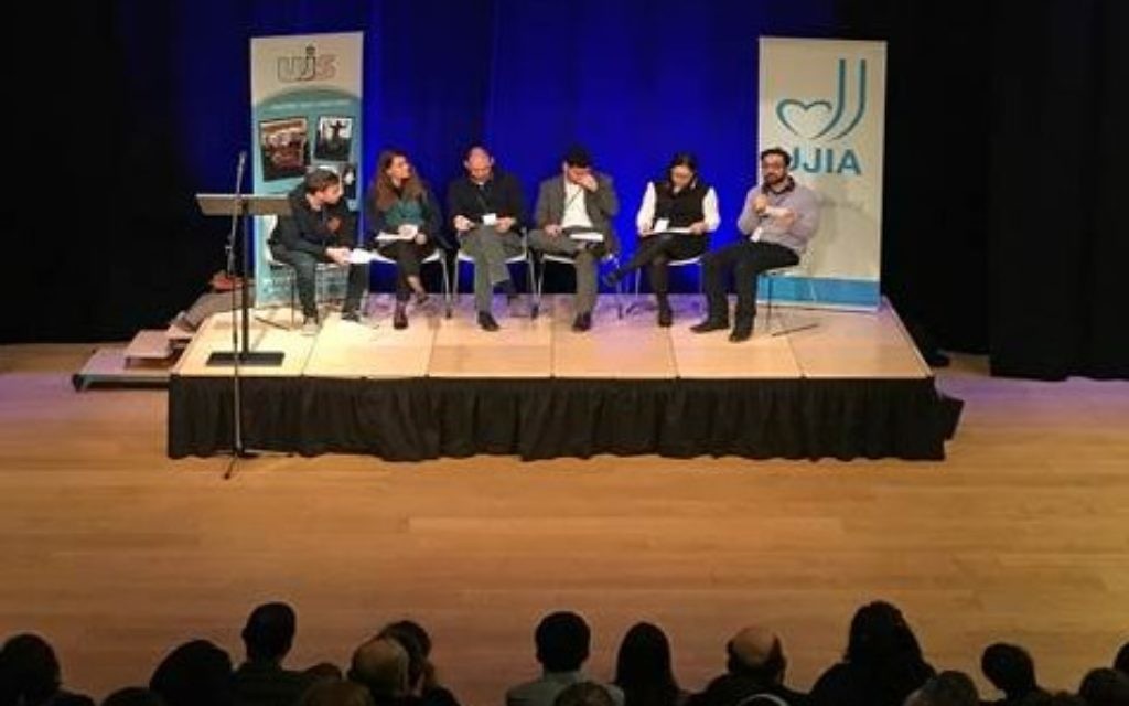 Students listening to a panel at the event with the head of Universities UK, Nicola Dandridge