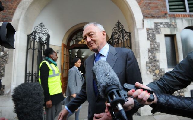 Ken Livingstone at Church House, Westminster, London, for his disciplinary hearing where he faced a charge of engaging in conduct that was grossly detrimental to the party following his controversial comments about Adolf Hitler.