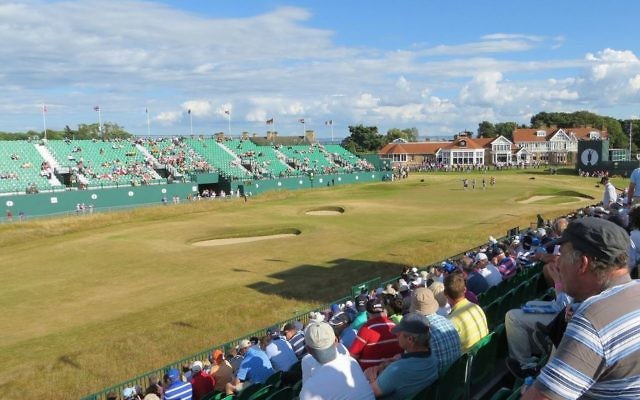 18th hole at Muirfield at the Open 2013