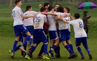 Lions U21s celebrate their dramatic penalty shoot-out win