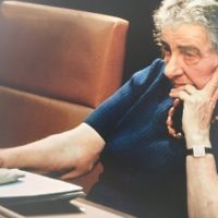 Golda Meir on the day she resigned as prime minister on April 11th 1974