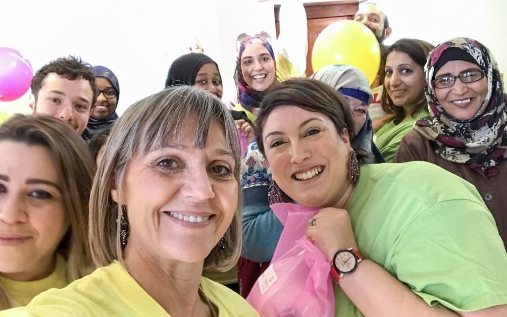 Mitzvah Day founder Laura Marks taking part in Sadaqa Day Mitzvah Day founder Laura Marks taking part in Sadaqa Day
