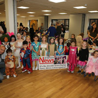 Youngsters at Mill Hill synagogue in fancy dress 

Photo credit: Marc Morris Photography