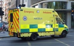 A hatzola ambulance A hatzola ambulance