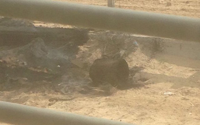 2 explosive devices found near the Gaza security fence were defused (Source IDF on Twitter)